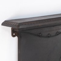 An Arts & Crafts/Art Nouveau Cast Iron Fireplace with Stylized Floral Details - Thumbnail 6