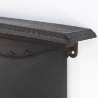 An Arts & Crafts/Art Nouveau Cast Iron Fireplace with Stylized Floral Details - Thumbnail 7