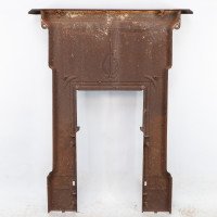 An Arts & Crafts/Art Nouveau Cast Iron Fireplace with Stylized Floral Details - Thumbnail 14