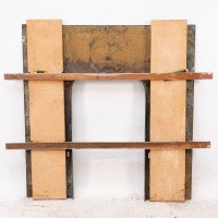 T. Elsley Attributed, Aesthetic Brass Fire Insert with Upper Central Peacock - Thumbnail 9