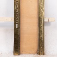 T. Elsley Attributed, Aesthetic Brass Fire Insert with Upper Central Peacock - Thumbnail 7