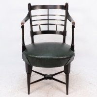E. W. Godwin for William Watt. Anglo-Japanese Old English or Jacobean Armchair - Thumbnail 2