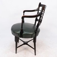 E. W. Godwin for William Watt. Anglo-Japanese Old English or Jacobean Armchair - Thumbnail 4
