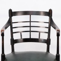 E. W. Godwin for William Watt. Anglo-Japanese Old English or Jacobean Armchair - Thumbnail 6