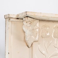 C. R. Ashbee Attributed, an Arts & Craft Cast Iron Fireplace with Eight Kissing Doves - Thumbnail 5