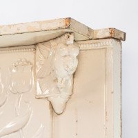 C. R. Ashbee Attributed, Arts & Craft Cast Iron Fireplace with Eight Kissing Doves - Thumbnail 6