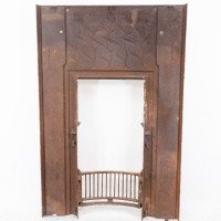C. R. Ashbee Attributed, an Arts & Craft Cast Iron Fireplace with Eight Kissing Doves - Thumbnail 17