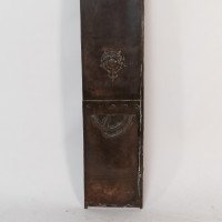 A Large Arts & Crafts Copper Fire Insert with a Lion in a Shield Crest - Thumbnail 12