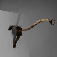 Arts & Crafts Brass Picture Rail Wall Light - Thumbnail 9