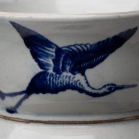 Globe Pottery Tunis Design Aesthetic Movement Blue and White Jug - Thumbnail 11