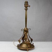 Arts & Crafts Brass Table Lamp In the style of C. F. A. Voysey - Thumbnail 3