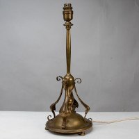 Arts & Crafts Brass Table Lamp In the style of C. F. A. Voysey - Thumbnail 5