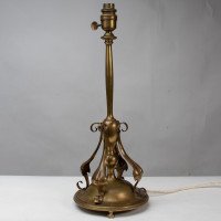 Arts & Crafts Brass Table Lamp In the style of C. F. A. Voysey - Thumbnail 8