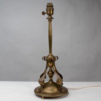 Arts & Crafts Brass Table Lamp In the style of C. F. A. Voysey - Thumbnail 7