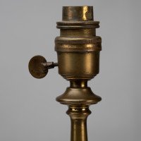 Arts & Crafts Brass Table Lamp In the style of C. F. A. Voysey - Thumbnail 10