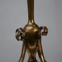 Arts & Crafts Brass Table Lamp In the style of C. F. A. Voysey - Thumbnail 12