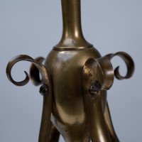 Arts & Crafts Brass Table Lamp In the style of C. F. A. Voysey - Thumbnail 13
