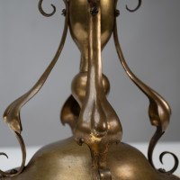 Arts & Crafts Brass Table Lamp In the style of C. F. A. Voysey - Thumbnail 15