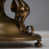 Arts & Crafts Brass Table Lamp In the style of C. F. A. Voysey - Thumbnail 18