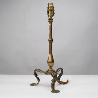 Faraday & Sons. A Near Pair of Arts & Crafts Pullman Coach Brass Table Lights - Thumbnail 6