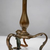 Faraday & Sons. A Near Pair of Arts & Crafts Pullman Coach Brass Table Lights - Thumbnail 12