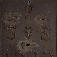 A Set of Four English Lead Parish Boundary Plaques Marked & Dated - Thumbnail 3
