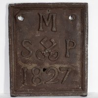 A Set of Four English Lead Parish Boundary Plaques Marked & Dated - Thumbnail 16