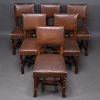 A. W. N. Pugin, Six Gothic Revival Oak Dining Chairs Probably for the House of Lords - Thumbnail 2