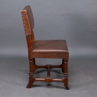 A. W. N. Pugin, Six Gothic Revival Oak Dining Chairs Probably for the House of Lords - Thumbnail 13