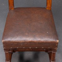 A. W. N. Pugin, Six Gothic Revival Oak Dining Chairs Probably for the House of Lords - Thumbnail 15
