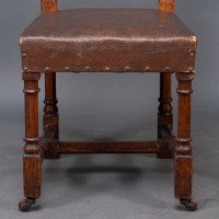 A. W. N. Pugin, Six Gothic Revival Oak Dining Chairs Probably for the House of Lords - Thumbnail 17