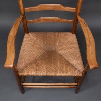 Philip Clissett a Fine Set of Four Early Arts & Crafts Ash Ladder Back Armchairs - Thumbnail 10