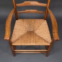 Philip Clissett a Fine Set of Four Early Arts & Crafts Ash Ladder Back Armchairs - Thumbnail 11