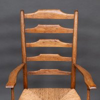 Philip Clissett a Fine Set of Four Early Arts & Crafts Ash Ladder Back Armchairs - Thumbnail 19