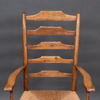 Philip Clissett a Fine Set of Four Early Arts & Crafts Ash Ladder Back Armchairs - Thumbnail 20