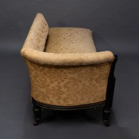 Charles Bevan for Marsh & Jones. Aesthetic Movement Walnut Ebonised Button Back Chaise Lounge - Thumbnail 6