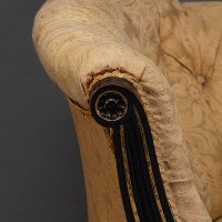 Charles Bevan for Marsh & Jones. Aesthetic Movement Walnut Ebonised Button Back Chaise Lounge - Thumbnail 12