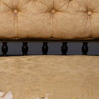 Charles Bevan for Marsh & Jones. Aesthetic Movement Walnut Ebonised Button Back Chaise Lounge - Thumbnail 14
