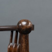 Liberty & Co., attributed. An English Walnut Arts & Crafts Ladder Back Armchair - Thumbnail 13