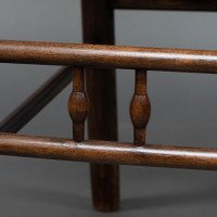 Liberty & Co., attributed. An English Walnut Arts & Crafts Ladder Back Armchair - Thumbnail 17