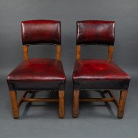 A. W. N. Pugin Pair of Gothic Revival Oak Dining Chairs for the Palace of Westminster - Thumbnail 2
