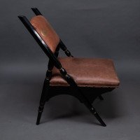 An Aesthetic Movement a Frame Ebonised Chair In the style ofDr. C. Dresser - Thumbnail 4