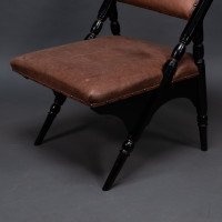 Aesthetic Movement a Frame Ebonised Chair In the style ofDr. C. Dresser - Thumbnail 15