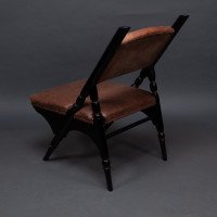 An Aesthetic Movement a Frame Ebonised Chair In the style ofDr. C. Dresser - Thumbnail 18