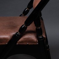 Aesthetic Movement a Frame Ebonised Chair In the style ofDr. C. Dresser - Thumbnail 17