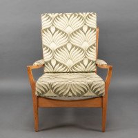A Pair of Mid-Century Beech Armchairs with Outswept Arms - Thumbnail 5