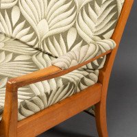 A Pair of Mid-Century Beech Armchairs with Outswept Arms - Thumbnail 12