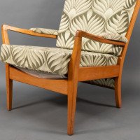 A Pair of Mid-Century Beech Armchairs with Outswept Arms - Thumbnail 16