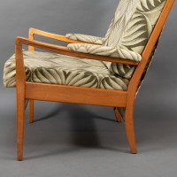 A Pair of Mid-Century Beech Armchairs with Outswept Arms - Thumbnail 17