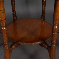 Collinson & Lock, attributed. An Aesthetic Movement Walnut Octagonal Center Table - Thumbnail 9